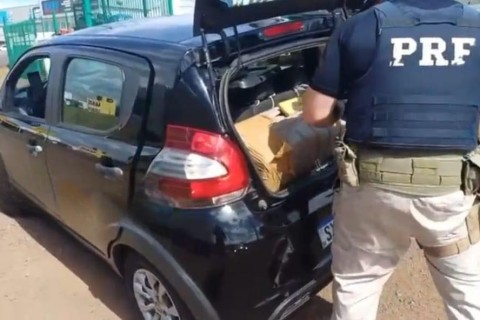 PRF prende 2 e apreende 115 kg de maconha em São Lourenço do Oeste (SC)