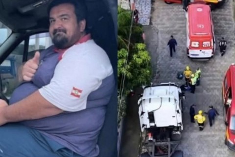 Caminhoneiro morre esmagado pelo próprio caminhão após pedir ajuda à filha