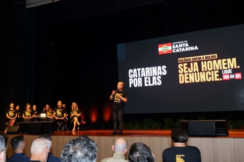 "O problema está nos homens", diz Jorginho Mello em nova etapa do programa Catarinas por Elas