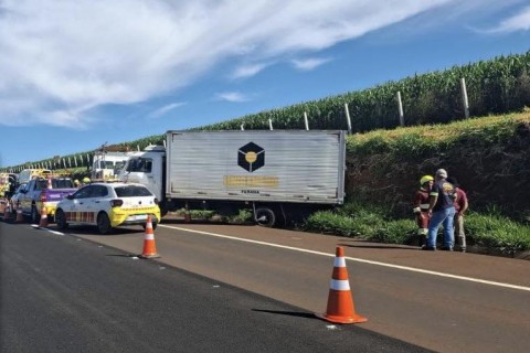 DETALHES SOBRE ACIDENTE COM O OPERADOR DE GUINCHO QUE MORREU ATROPELADO PELO PRÓPRIO CAMINHÃO NA PR-445 EM TAMARANA