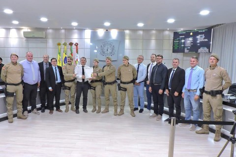 Aprovado: Moção de Congratulação presta reconhecimento a policiais militares por ato de bravura na região