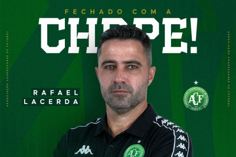 Chapecoense anuncia Rafael Lacerda como novo treinador para sequência da temporada
