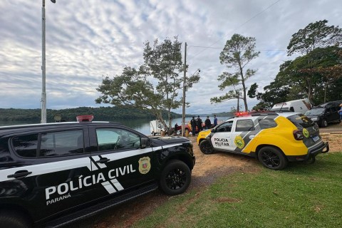Corpo de homem que caiu de jetski no alagado de Cruzeiro do Iguaçu ainda não foi localizado
