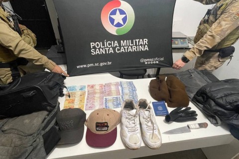 Assalto em comércio mobiliza buscas e termina com dois presos em Chapecó