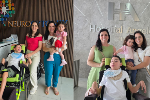 Menino com paralisia cerebral ganha segundo tratamento com Cytotron e família faz campanha para custear viagem
